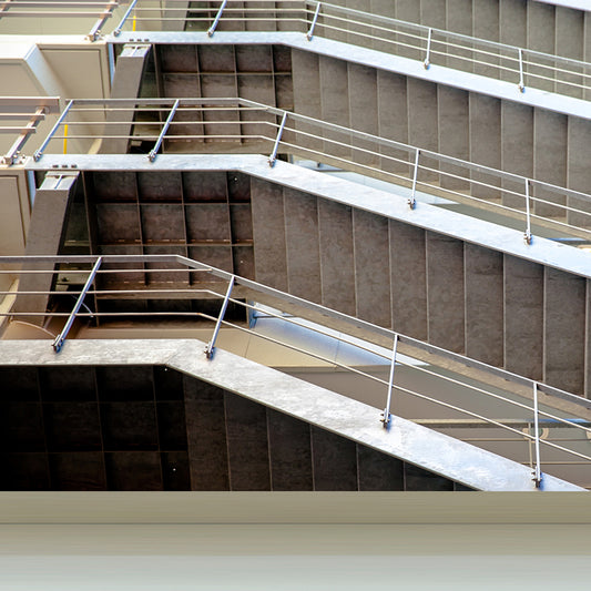 Modern Slide Staircase Mural Wallpaper Non-Woven Washable Grey Wall Covering for Bedroom Clearhalo 'Wall Decor' 'Wall Mural' 1595192