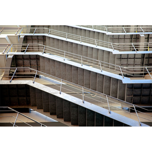 Modern Slide Staircase Mural Wallpaper Non-Woven Washable Grey Wall Covering for Bedroom Clearhalo 'Wall Decor' 'Wall Mural' 1595193