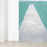 Meadow and Path Wall Mural Modern Decorative Dining Room Wall Art, Custom Printed