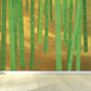 Dense Bamboo Grove Mural Wallpaper for Dining Room, Green, Custom Size Available Clearhalo 'Wall Decor' 'Wall Mural' 1595312