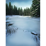 Home Decor Frozen River Mural Decal Customized Contemporary Wall Art for Kitchen Clearhalo 'Wall Decor' 'Wall Mural' 1595353