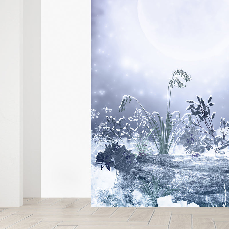 Botanical and Rock Mural Decal Modern Decorative Kitchen Wall Covering, Made to Measure Clearhalo 'Wall Decor' 'Wall Mural' 1595392