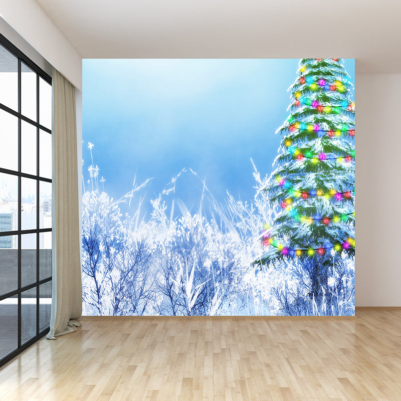 Multicolored Pine Tree Mural Decal Modern Decorative Indoor Wall Art, Personalize Clearhalo 'Wall Decor' 'Wall Mural' 1595396