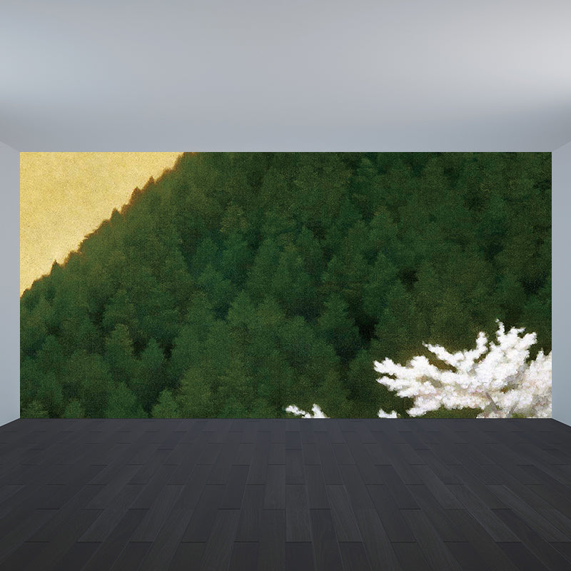 Botanical Scene Wall Mural Contemporary Decorative Bathroom Wall Covering, Personalize Clearhalo 'Wall Decor' 'Wall Mural' 1595561