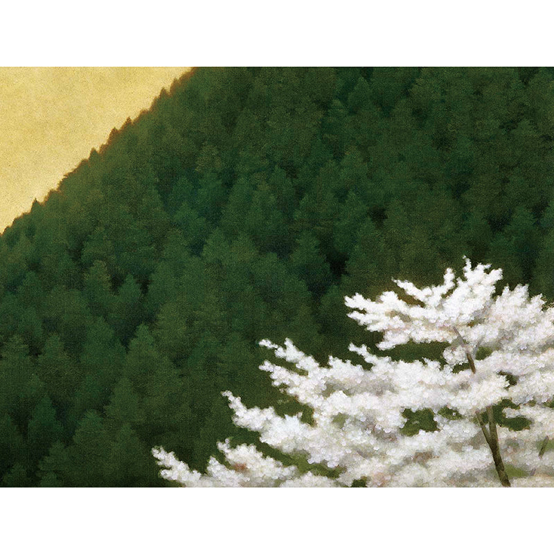 Botanical Scene Wall Mural Contemporary Decorative Bathroom Wall Covering, Personalize Clearhalo 'Wall Decor' 'Wall Mural' 1595563