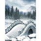 Extra Large Arch Bridge Mural White Non-Woven Wall Art for Home Decor, Personalised Clearhalo 'Wall Decor' 'Wall Mural' 1595583