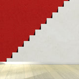 Non-Woven Waterproof Mural Simplicity Side View of Stairs Wall Covering in Red-Grey Clearhalo 'Wall Decor' 'Wall Mural' 1595646