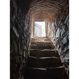 Pewter Cellar Stairway Wall Mural Water-Proof Modernist Dining Room Wall Decoration