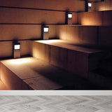 Customized Photography Modern Mural with Stairs and Luminous Lights Pattern in Brown Clearhalo 'Wall Decor' 'Wall Mural' 1595906