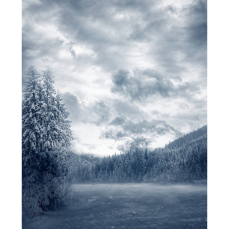 Pine Forest Wall Mural Modern Decorative Dining Room Wall Covering, Custom Printed Clearhalo 'Wall Decor' 'Wall Mural' 1596023