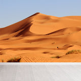 Contemporary Dune Landscape Wall Mural Yellow Living Room Wall Covering, Made to Measure Clearhalo 'Wall Decor' 'Wall Mural' 1596315