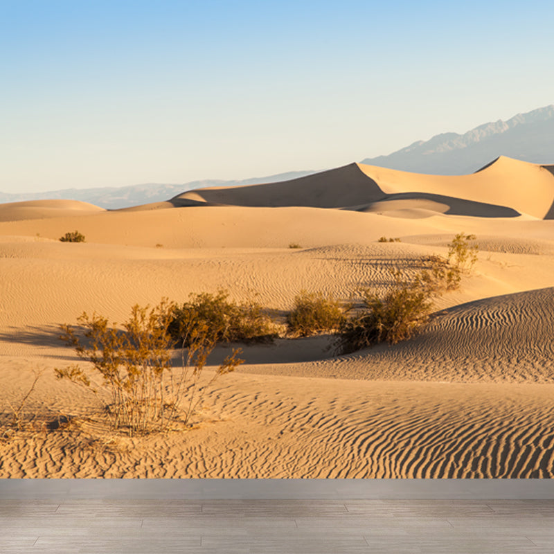 Desert Plants Wall Mural Decal Modern Non-Woven Material Wall Decor in Yellow for Home Clearhalo 'Wall Decor' 'Wall Mural' 1596335