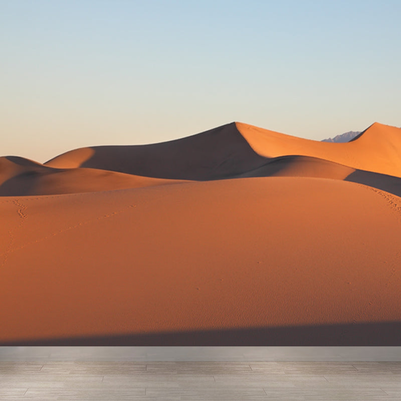 Modern Dune View Wallpaper Mural Yellow Stain Resistant Wall Art for Living Room Clearhalo 'Wall Decor' 'Wall Mural' 1596340