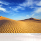 Dune and Sky Scenery Mural Contemporary Moisture Resistant Bedroom Wall Covering, Custom Clearhalo 'Wall Decor' 'Wall Mural' 1596345