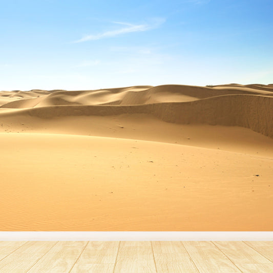 Endless Dune Sea Mural Wallpaper Living Room Desert Scene Wall Covering, Made to Measure Clearhalo 'Wall Decor' 'Wall Mural' 1596381