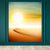 Minimalist Desert and Sun Mural Non-Woven Waterproof Yellow Wall Decor for Bedroom Yellow Clearhalo 'Wall Decor' 'Wall Mural' 1596404