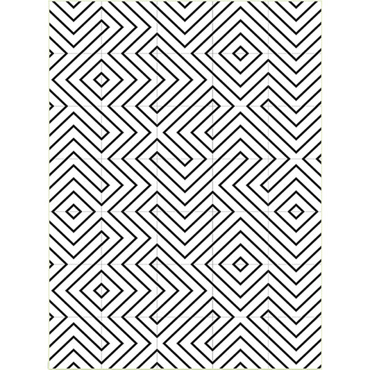 Modern Living Room Rug in White Geometric Lines Print Rug Polyester Stain-Resistant Washable Area Rug Clearhalo 'Area Rug' 'Modern' 'Rugs' Rug' 1596740