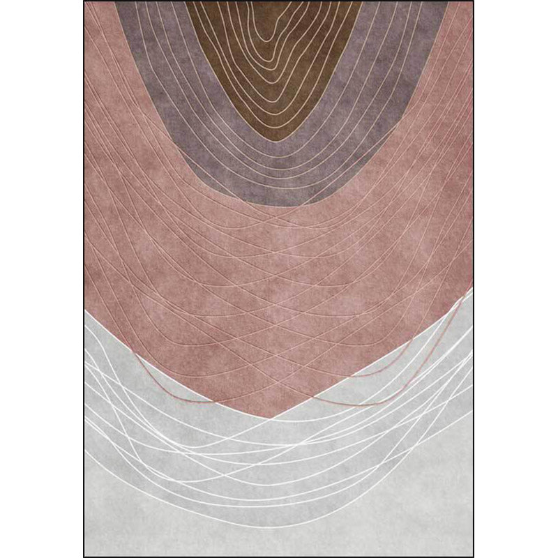 Novelty Living Room Rug Multi-colored Colorblock Wood Grain Print Rug Polyester Washable Pet Friendly Area Rug Clearhalo 'Area Rug' 'Rug' 1596764