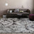 Shabby Chic Paisley Pattern Rug Grey Polyester Rug Machine Washable Non-Slip Backing Area Rug for Living Room Grey Clearhalo 'Area Rug' 'Rugs' 'Shabby Chic' Rug' 1596818