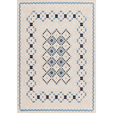 Stylish Geometric Pattern Rug Blue Vintage Rug Polyester Washable Anti-Slip Backing Area Rug for Bedroom Clearhalo 'Area Rug' 'Bohemian' 'Rugs' Rug' 1596940