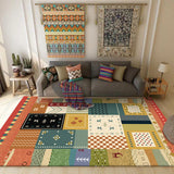 Southwestern Living Room Rug Colorful Animal Diamond Geometry Print Rug Polyester Anti-Slip Area Rug Clearhalo 'Area Rug' 'Rugs' 'Southwestern' Rug' 1597029