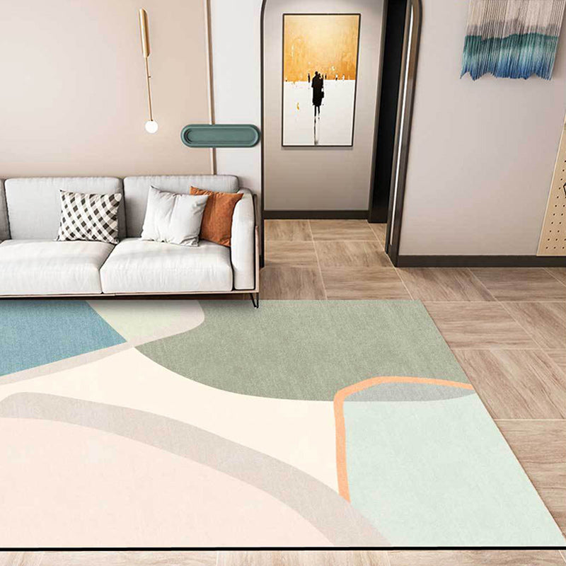 Colorful Bedroom Rug Novelty Color Block Pattern Area Rug Polyester Washable Anti-Slip Carpet Clearhalo 'Area Rug' 'Rug' 1597156