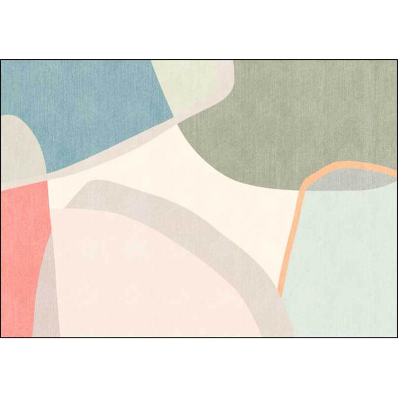 Colorful Bedroom Rug Novelty Color Block Pattern Area Rug Polyester Washable Anti-Slip Carpet Clearhalo 'Area Rug' 'Rug' 1597158