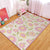 French Country Floral Pattern Rug Pink Polyester Rug Machine Washable Non-Slip Backing Area Rug for Living Room Pink Clearhalo 'Area Rug' 'French Country' 'Rugs' Rug' 1597188