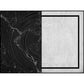Black and Grey Bedroom Rug Modern Colorblock Marble Semicircle Pattern Area Rug Polyester Washable Carpet Clearhalo 'Area Rug' 'Modern' 'Rugs' Rug' 1597320