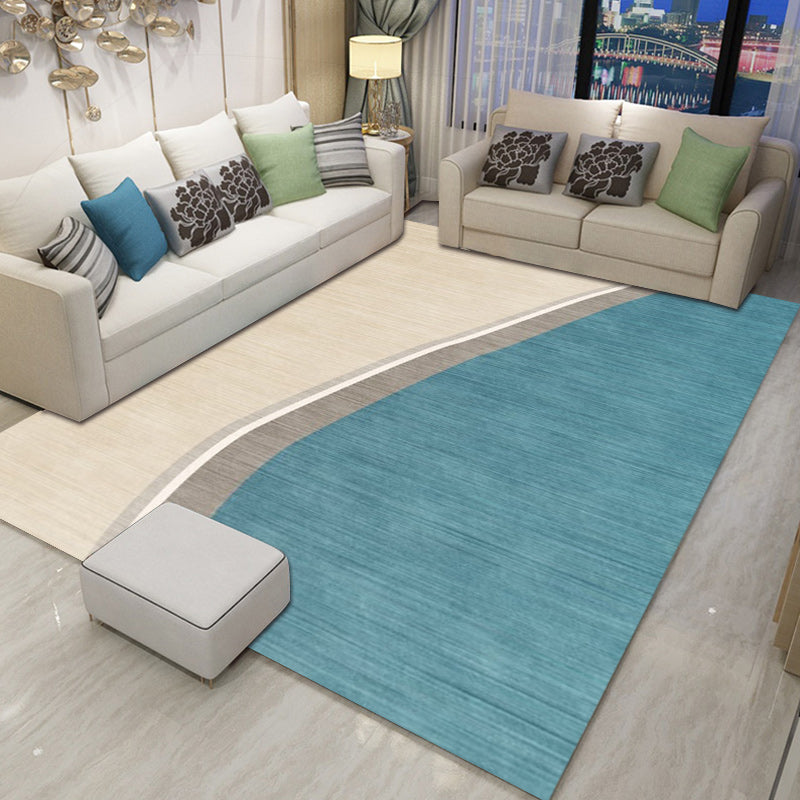 Colorful Bedroom Rug Novelty Color Block Pattern Area Rug Polyester Washable Anti-Slip Carpet Clearhalo 'Area Rug' 'Rug' 1597367