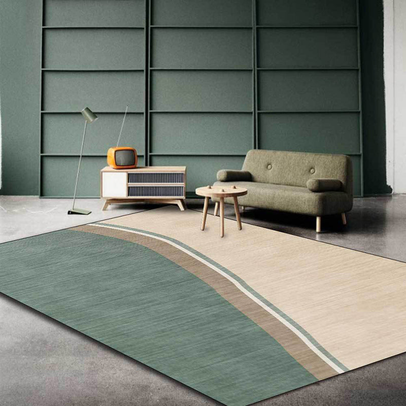 Colorful Bedroom Rug Novelty Color Block Pattern Area Rug Polyester Washable Anti-Slip Carpet Green Clearhalo 'Area Rug' 'Rug' 1597374