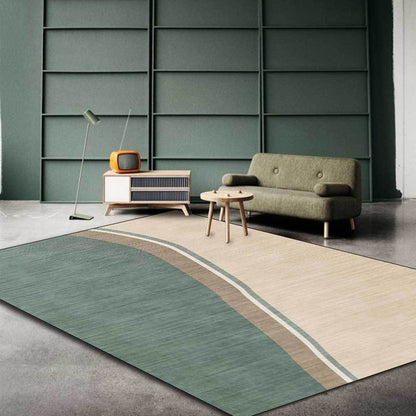 Colorful Bedroom Rug Novelty Color Block Pattern Area Rug Polyester Washable Anti-Slip Carpet Green Clearhalo 'Area Rug' 'Rug' 1597374