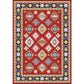 Southwestern Living Room Rug in Red Diamond Print Rug Polyester Anti-Slip Pet Friendly Area Rug Clearhalo 'Area Rug' 'Rugs' 'Southwestern' Rug' 1597464