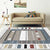 White Bedroom Rug Novelty Geometric Rectangle Pattern Area Rug Polyester Machine Washable Carpet Light Brown Clearhalo 'Area Rug' 'Bohemian' 'Rugs' Rug' 1597945
