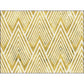 Gold Bedroom Rug Novelty Geometric Mountain Stripe Pattern Area Rug Polyester Pet Friendly Washable Carpet Clearhalo 'Area Rug' 'Rug' 1597963