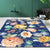 Retro Floral Pattern Rug Blue Multicolor French Country Rug Polyester Washable Anti-Slip Backing Carpet for Living Room Blue Clearhalo 'Area Rug' 'French Country' 'Rugs' Rug' 1598113