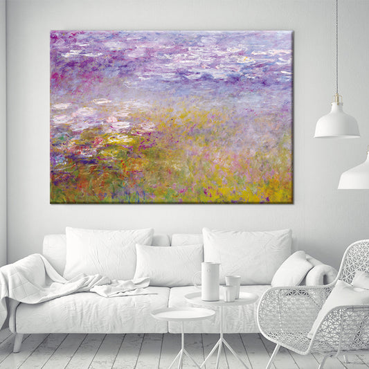 Purple Lavender Field Canvas Art Scenery Painting Modern Texture Wall Decor for Home Clearhalo 'Art Gallery' 'Canvas Art' 'Contemporary Art Gallery' 'Modern' Arts' 1598706