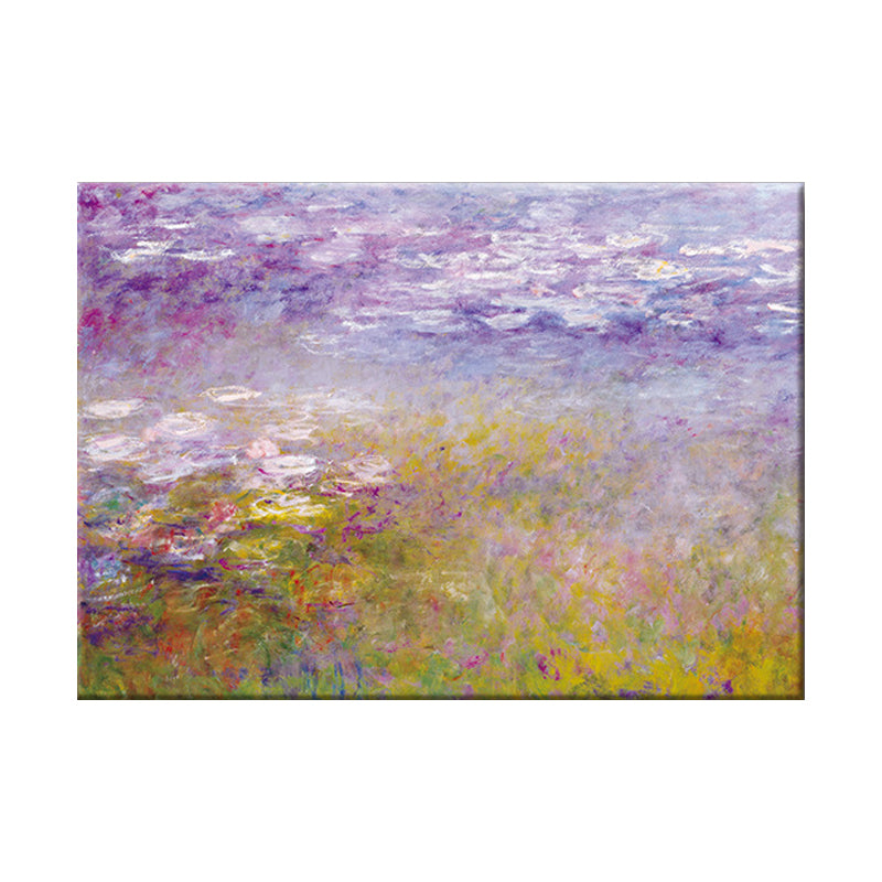 Purple Lavender Field Canvas Art Scenery Painting Modern Texture Wall Decor for Home Clearhalo 'Art Gallery' 'Canvas Art' 'Contemporary Art Gallery' 'Modern' Arts' 1598708