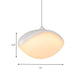 Elliptical Pendant Ceiling Light Contemporary Metal LED White/Champagne Gold Suspension Light Clearhalo 'Ceiling Lights' 'Modern Pendants' 'Modern' 'Pendant Lights' 'Pendants' Lighting' 159871