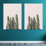 Tropical Plant Canvas Wall Art Soft Color Multi-Piece Wall Decor for Living Room