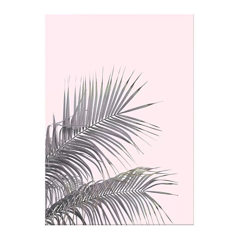 Tropical Plant Canvas Wall Art Soft Color Multi-Piece Wall Decor for Living Room Clearhalo 'Art Gallery' 'Canvas Art' 'Contemporary Art Gallery' 'Modern' Arts' 1598769