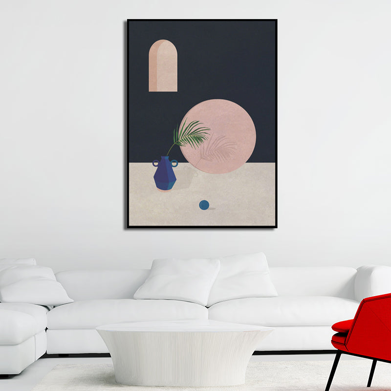 Modern Still Life Canvas Art Soft-Color Architecture Painting Wall Decor for Home Clearhalo 'Art Gallery' 'Canvas Art' 'Contemporary Art Gallery' 'Modern' Arts' 1598914