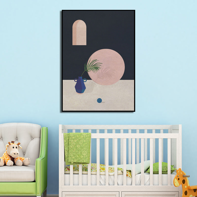 Modern Still Life Canvas Art Soft-Color Architecture Painting Wall Decor for Home Clearhalo 'Art Gallery' 'Canvas Art' 'Contemporary Art Gallery' 'Modern' Arts' 1598915