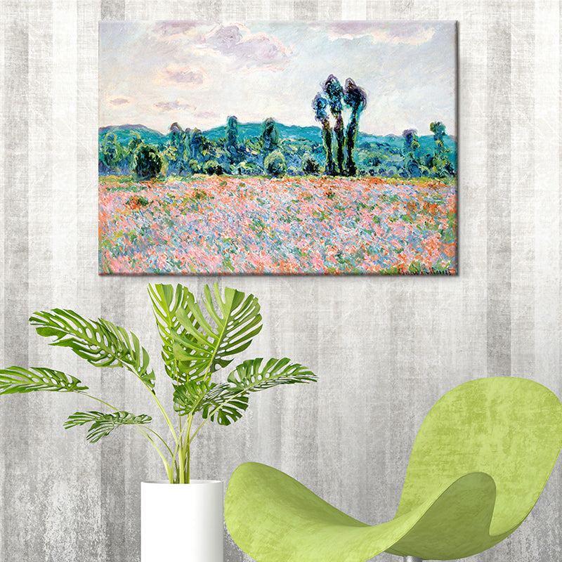 Pink Spring Blossom Painting Wall Decor Textured Canvas Wall Art for Living Room Clearhalo 'Art Gallery' 'Canvas Art' 'Contemporary Art Gallery' 'Modern' Arts' 1598954