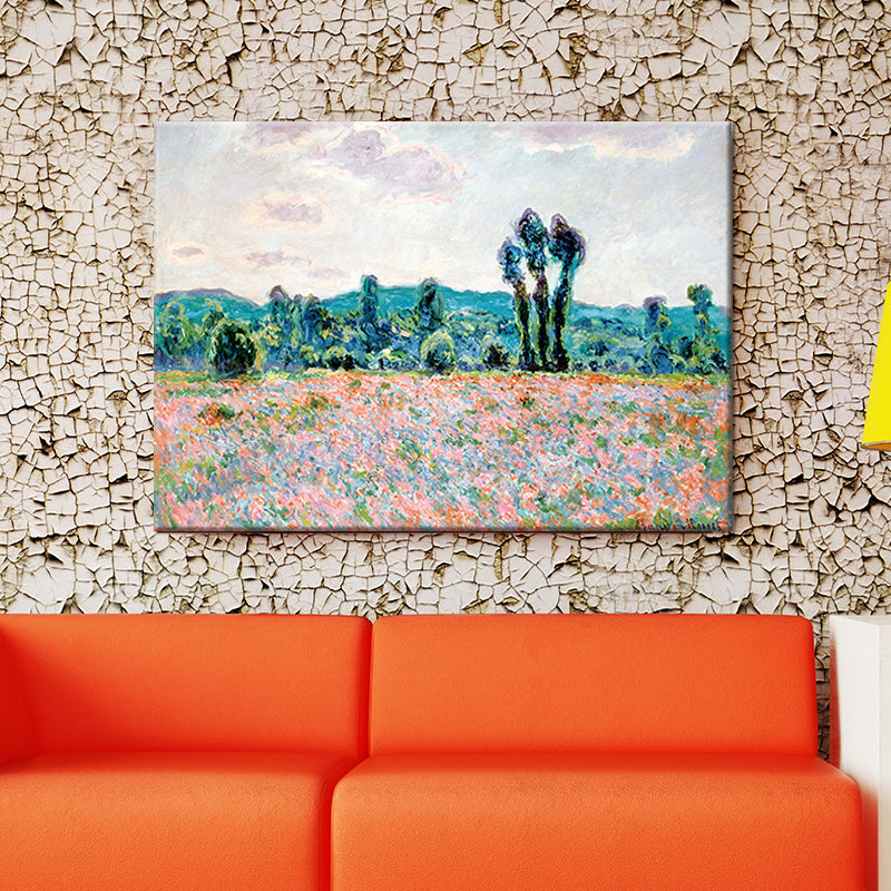 Pink Spring Blossom Painting Wall Decor Textured Canvas Wall Art for Living Room Clearhalo 'Art Gallery' 'Canvas Art' 'Contemporary Art Gallery' 'Modern' Arts' 1598955