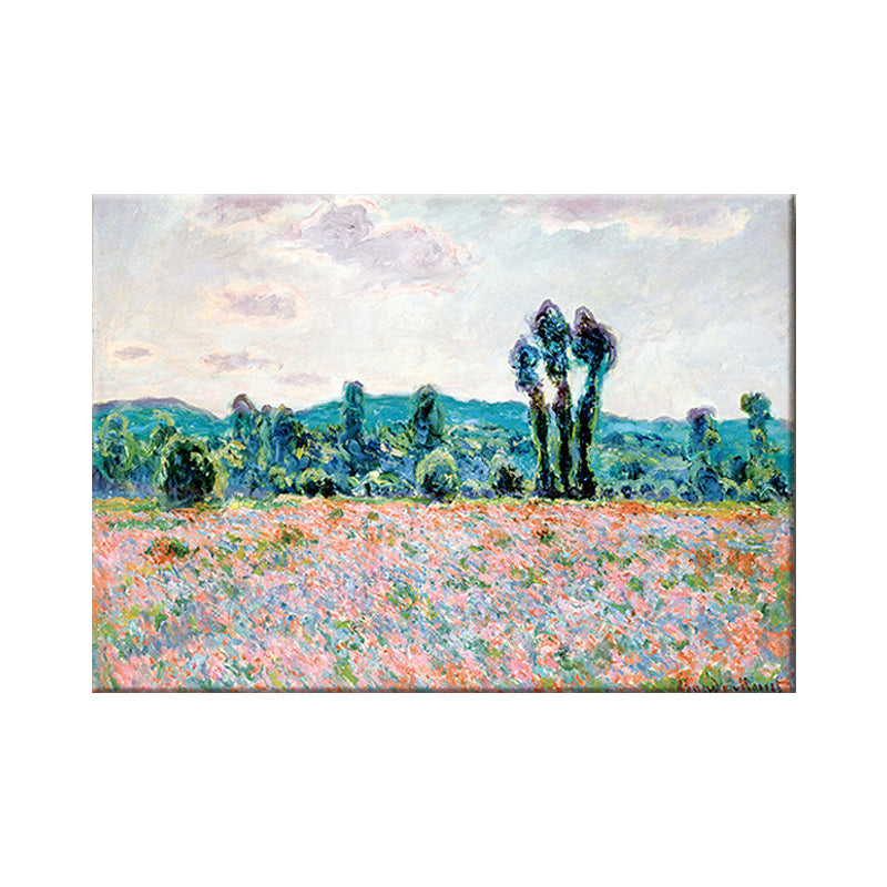 Pink Spring Blossom Painting Wall Decor Textured Canvas Wall Art for Living Room Clearhalo 'Art Gallery' 'Canvas Art' 'Contemporary Art Gallery' 'Modern' Arts' 1598956