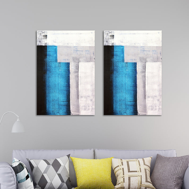 Inspiring Color-Blocking Painting for Living Room Abstract Canvas Wall Art, Textured Clearhalo 'Art Gallery' 'Canvas Art' 'Contemporary Art Gallery' 'Modern' Arts' 1599004