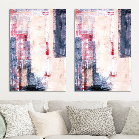 Inspiring Color-Blocking Painting for Living Room Abstract Canvas Wall Art, Textured Clearhalo 'Art Gallery' 'Canvas Art' 'Contemporary Art Gallery' 'Modern' Arts' 1599012