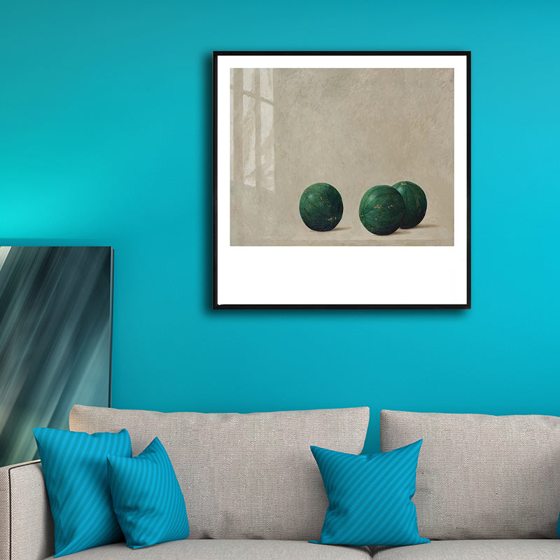Minimalism Fruit-Paint Wall Art Decor Living Room Canvas Print in Pastel Color, Textured Clearhalo 'Art Gallery' 'Canvas Art' 'Contemporary Art Gallery' 'Contemporary Art' 'Minimalism' 'Minimalist Art Gallery' 'Scandinavian' Arts' 1599094