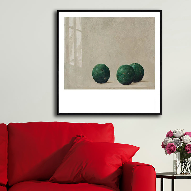 Minimalism Fruit-Paint Wall Art Decor Living Room Canvas Print in Pastel Color, Textured Clearhalo 'Art Gallery' 'Canvas Art' 'Contemporary Art Gallery' 'Contemporary Art' 'Minimalism' 'Minimalist Art Gallery' 'Scandinavian' Arts' 1599095